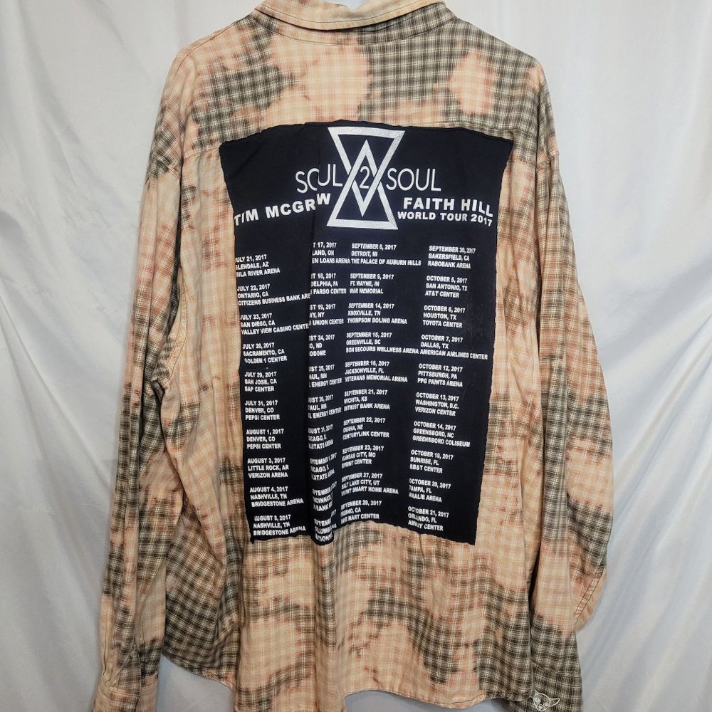 Tim and Faith Soul To Soul Upcycle Bleached Woven Shirt Old Navy XXL